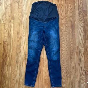 Madewell maternity skinny sz 27 elastic waist blue jeans cute! Great condition